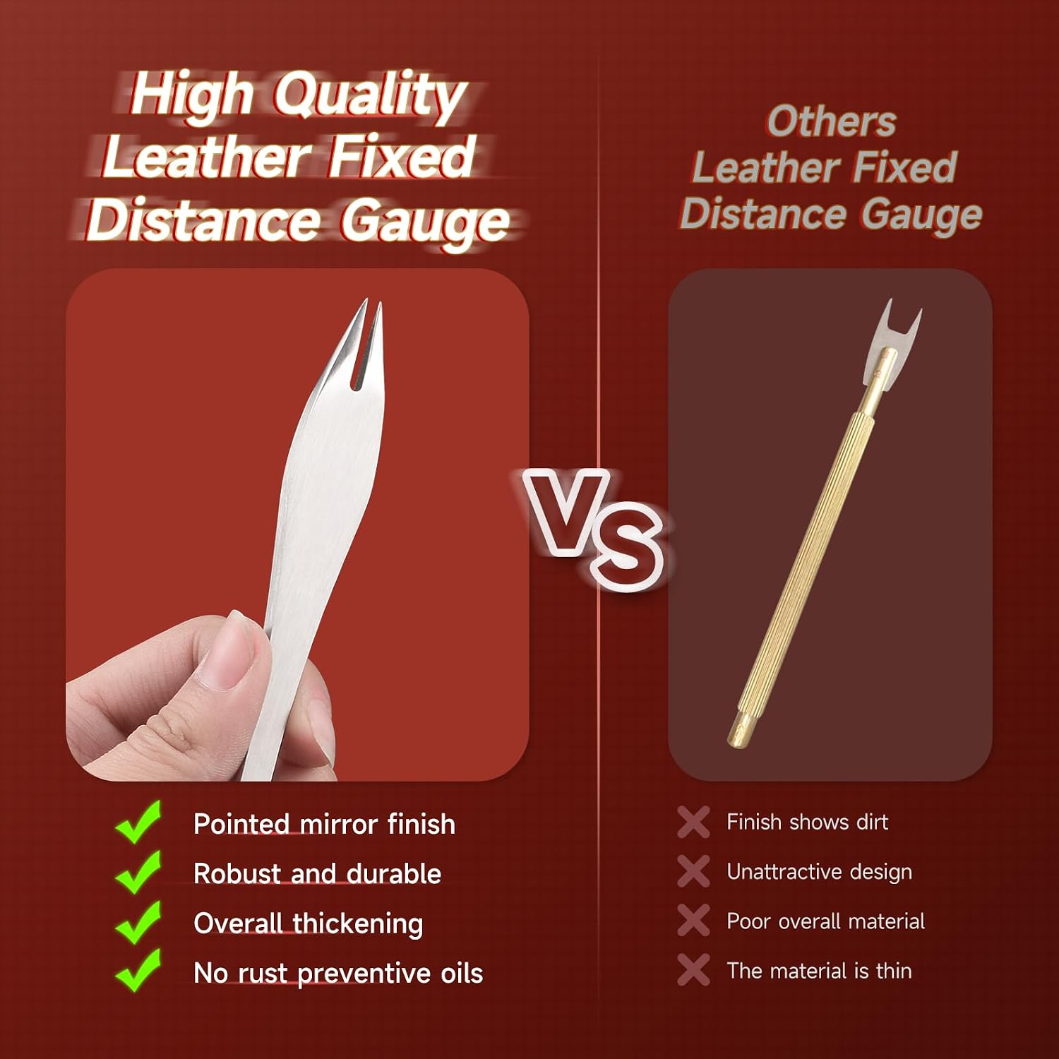 Premium Leather Wing Divider Precision Tool,1pcs Leather Working Tool,Perfect for Leather Craft