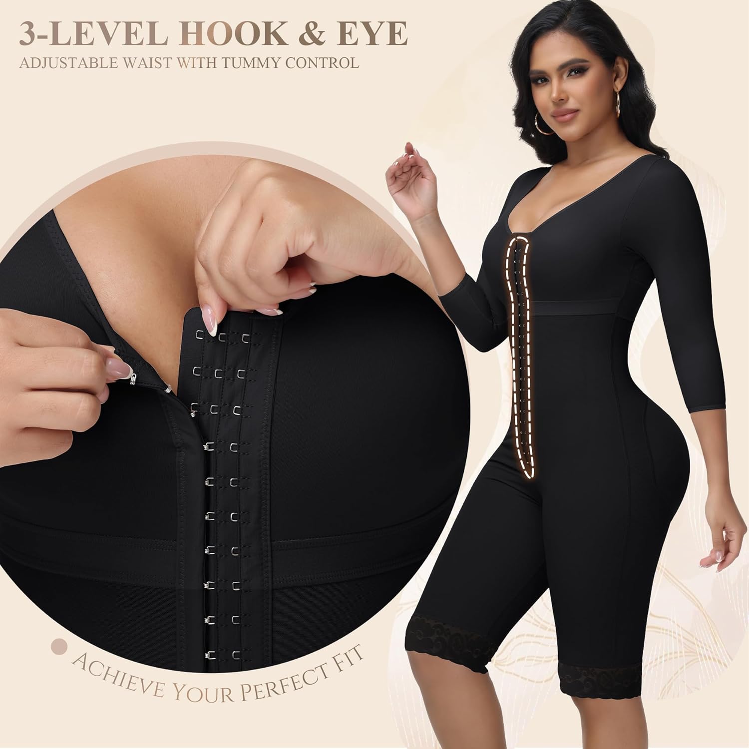 M MYODRESS Fajas Colombianas Moldeadoras Faja Body Shaper Tummy Control Shapewear for Women Post Surgery Compression Garment - Image 3