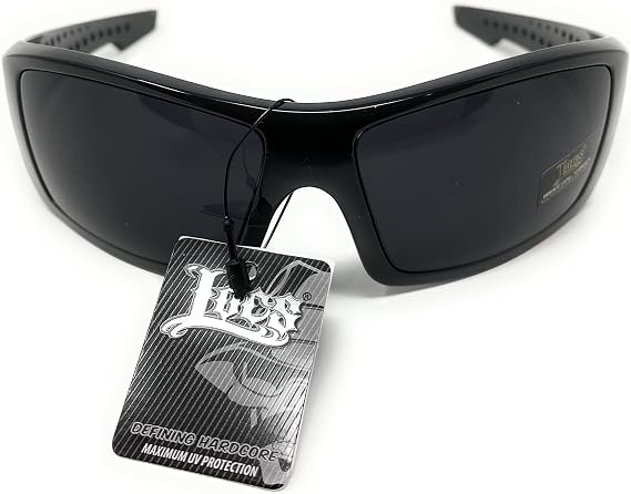 Locs Men's Rectangular Hardcore Wrap Sunglasses - 9054 & 91264 Series
