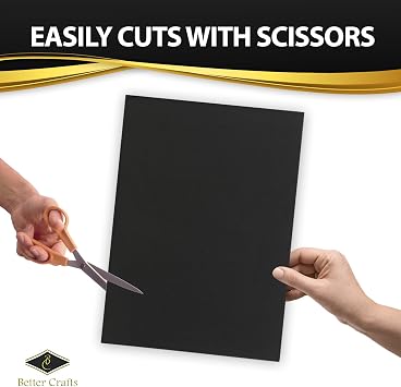 Eva Foam Sheets in Black, 9x12 Inches, 6mm- Extra Thick! Great Craft Foam Paper (1)