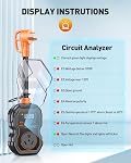 GEARGO New-Gen RV Protecteurs de surpression 30 Amplificateur avec LED Affichage, 12,000 Protection haute/faible tension des joules RV Analyseur de circuits, IP68 imperméable RV Plug adaptateur pour les campeurs