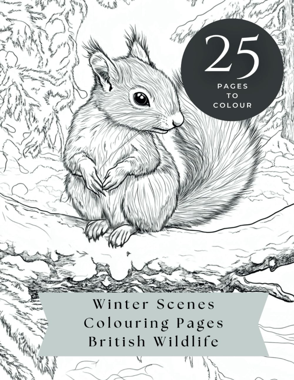 Winter Scenes - Colouring Pages British Wildlife