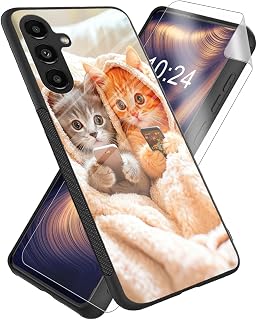for Samsung Galaxy S25 Case, Black Raven with Red Roses High-Definition Painted Glass Back Cover with Soft Silicone TPU Bumper, Shockproof Protective