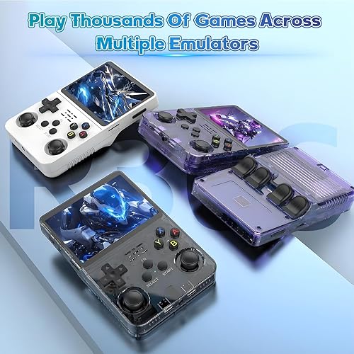 Miniatura 7 de R36S - Consola de juegos de mano retro, pantalla IPS de 3.5 pulgadas, 64G, 15000 juegos, dispositivo de juegos portátil para niños y adultos,