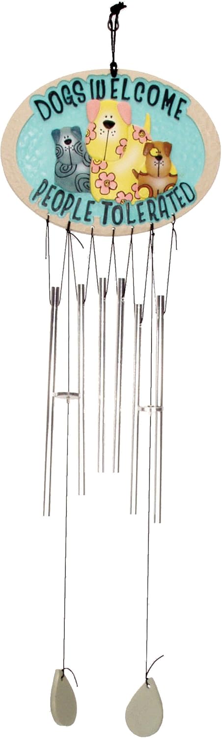Spoontiques 02916 Dogs Welcome Wind Chime