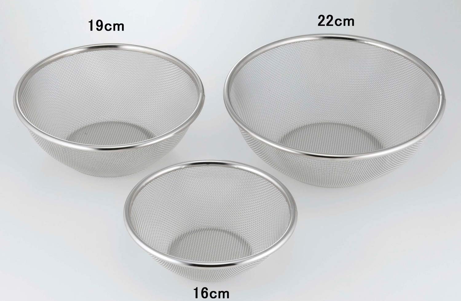 Shimomura Kihan TSUBAME 41488 Durable and Resistant to Deformation Round Colander, 7.5 inches (19 cm), Made in Japan, Integrated Bottom Legs, Stain Resistant, For Prepare Cooking, Stainless Steel