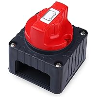 Vista 1 de Interruptor de desconexión de batería, interruptor de corte de batería principal de 12-48 V, interruptor de apagado de aislamiento de energía, 300