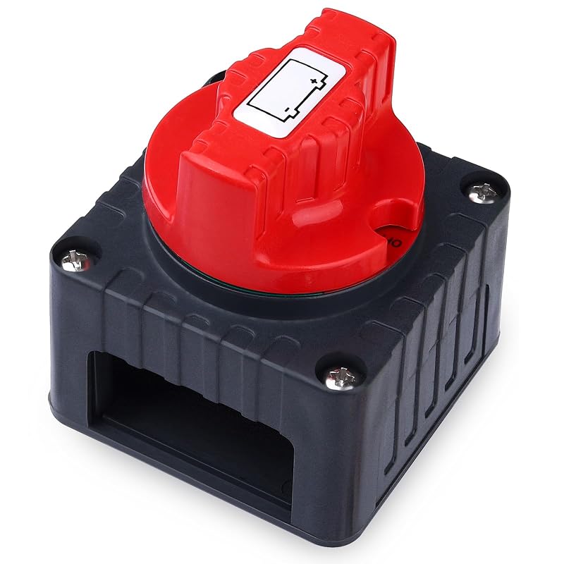 Chave Geral Desconectadora de Bateria GOGONFLY 12–48 V 300 A com Seccionamento Liga/Desliga – 1 unidade