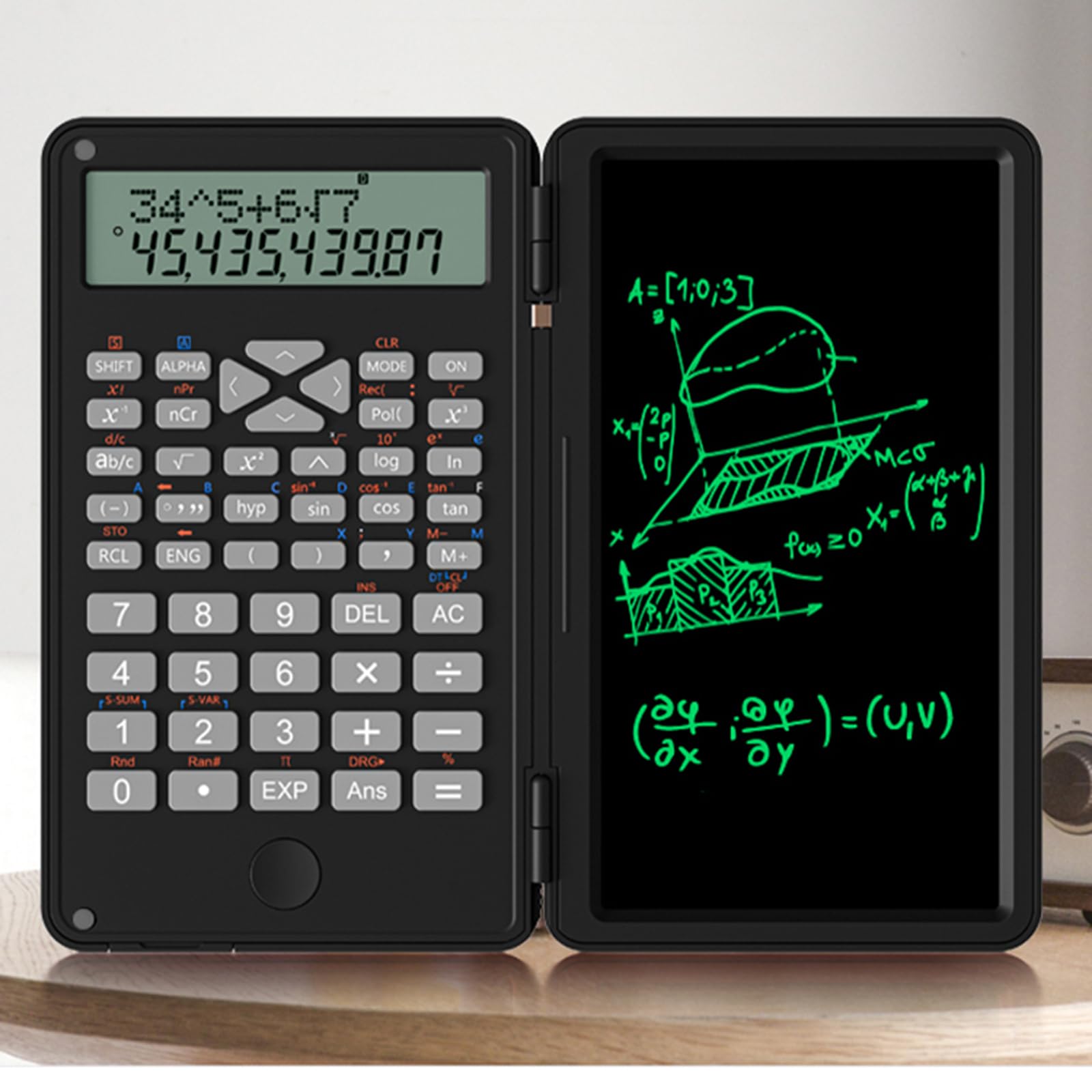 Groene Rekenmachine Retro Gradiënt Groene Rekenmachine – 12-cijferig LCD- scherm Met Grote Knoppen – Retro Kantooraccessoires Voor Vrouwen, School Of Thuis 12 Cijfers Calculator