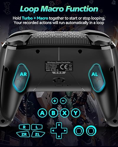 Miniatura 2 de GMBACK Wireless Switch 2 Controller for Nintendo Switch 2/1/Lite/OLED, Bluetooth Game Controller for iPhone/Android/PC/Steam/Mac/iPad/TV with Loop