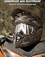 Vista 4 de KEMIMOTO Gafas de motocross y ATV/UTV con protección anti UV