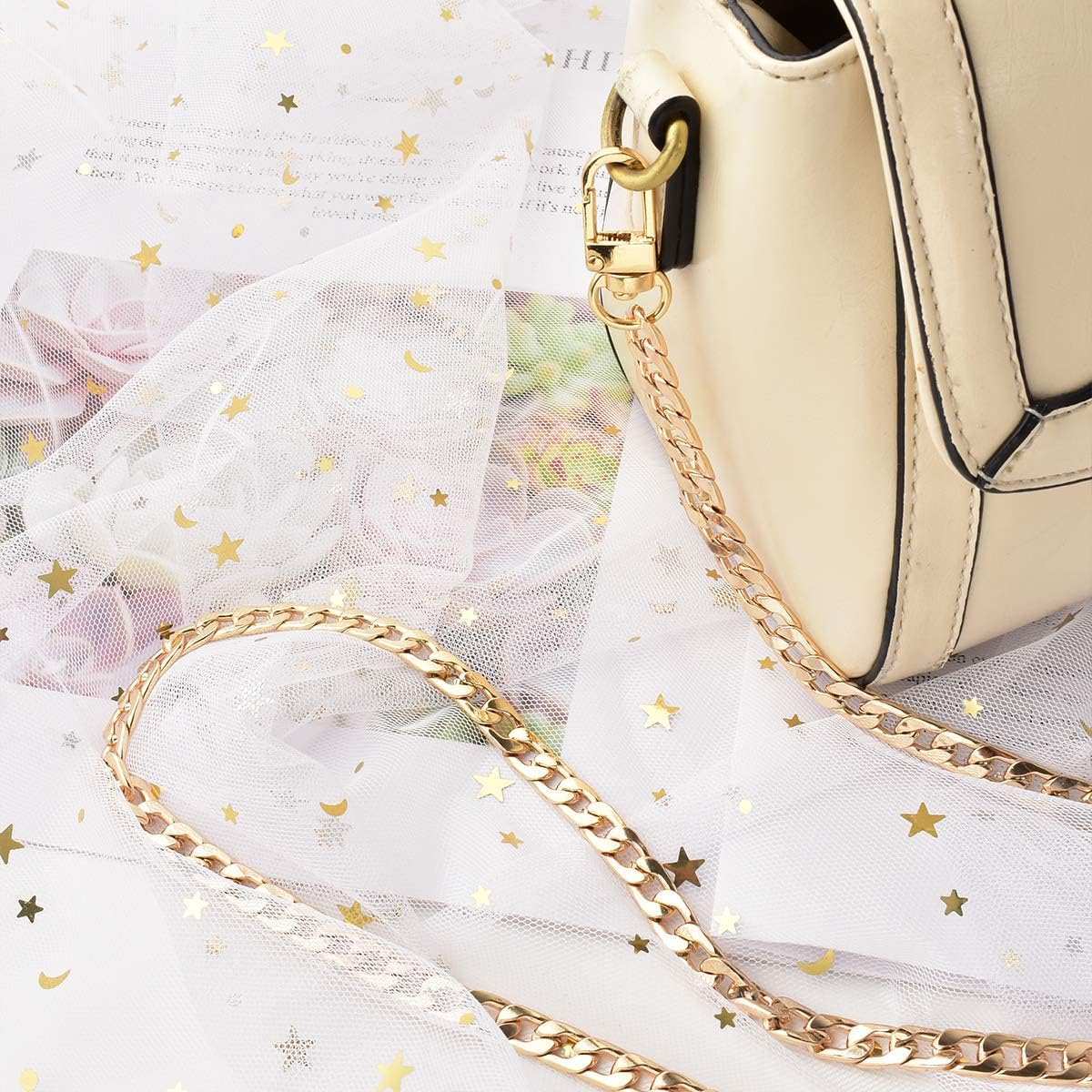 HAIOPS Purse Chain DIY Handbag Strap Shoulder Bag 47 inches Long Metal Accessory Replacement Chain Strap : Arts, Crafts & Sewing