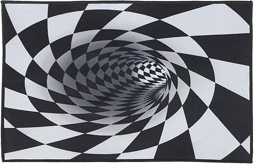 Lurrose Norse Decor - Alfombra 3D antideslizante para el suelo, alfombra para dormitorio, alfombra de adorno para sala de estar, alfombra de