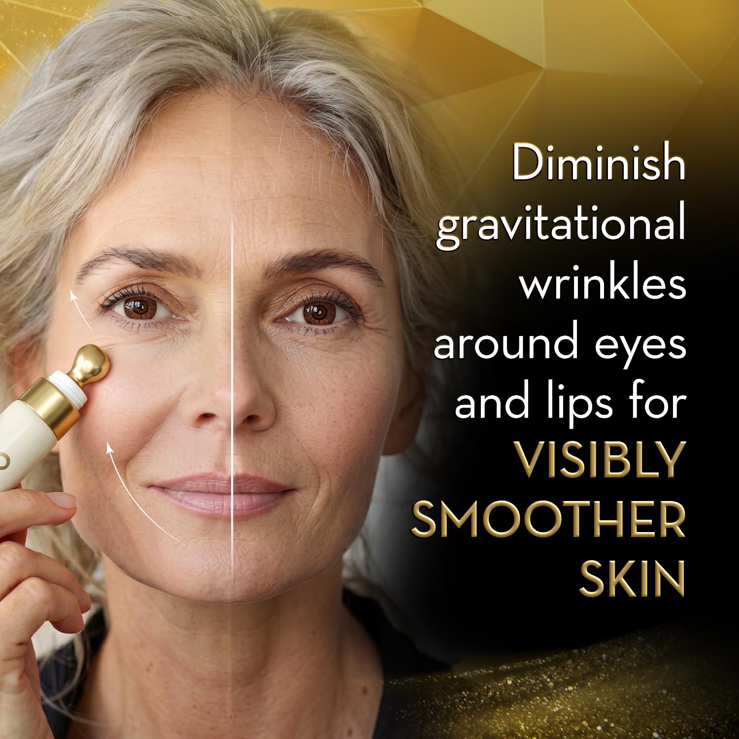 Cicatricure Gold Lift - Crema antiarrugas para ojos y labios, cuidado de la piel antienvejecimiento para reducir las ojeras, la hinchazón y las líneas de expresión, 0.5 onzas (paquete de 3)