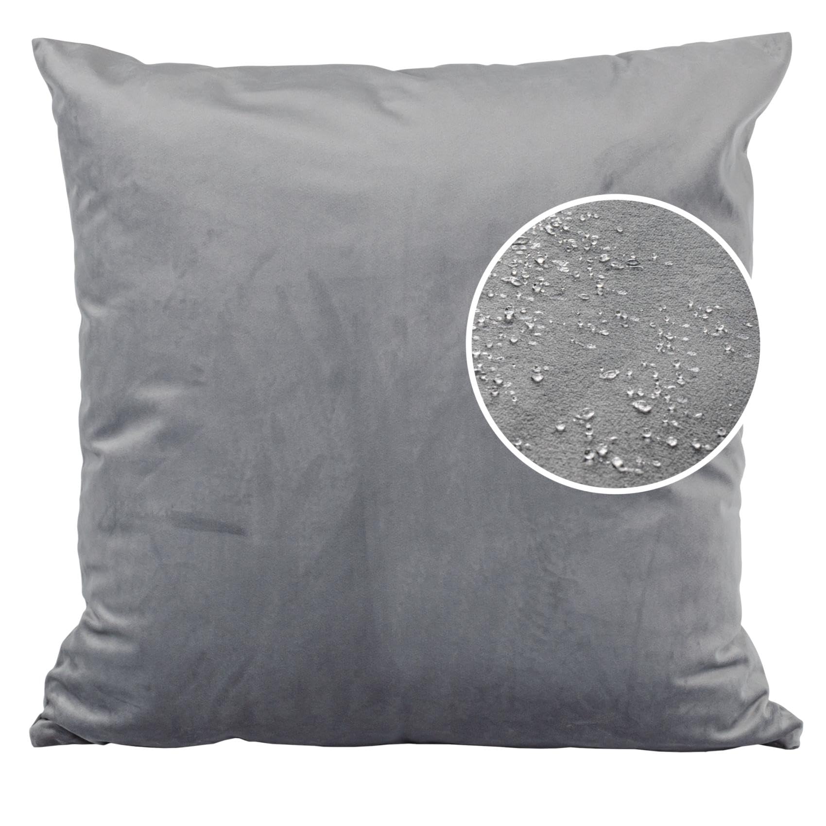 Federa Per Cuscino In Velluto A Coste ANRO: Turchese Chiaro, 50x50 Cm, Morbida E Decorativa, Senza Imbottitura, Lavabile