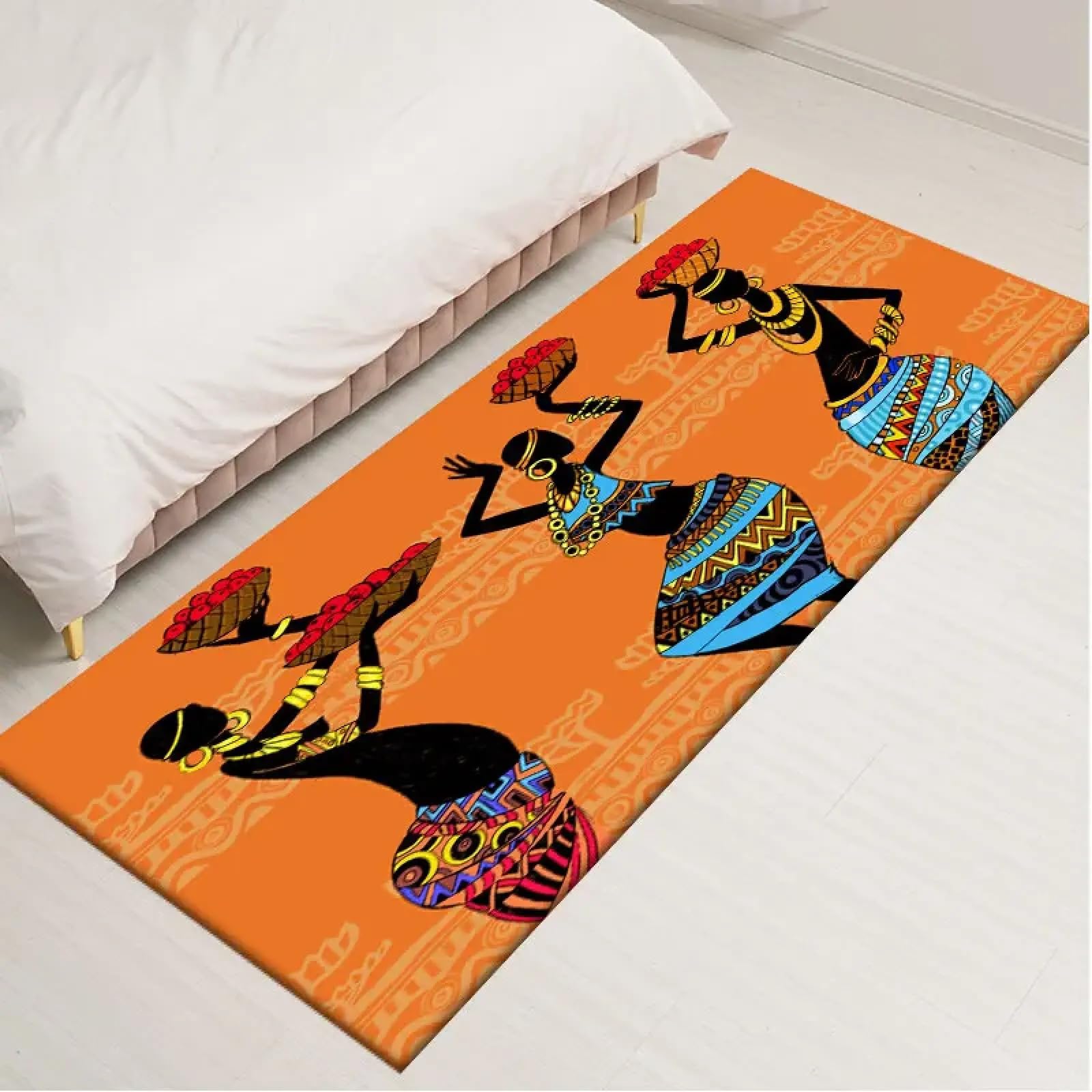 Tapis de cuisine et salon ethnique grand format 180x200 pour maison