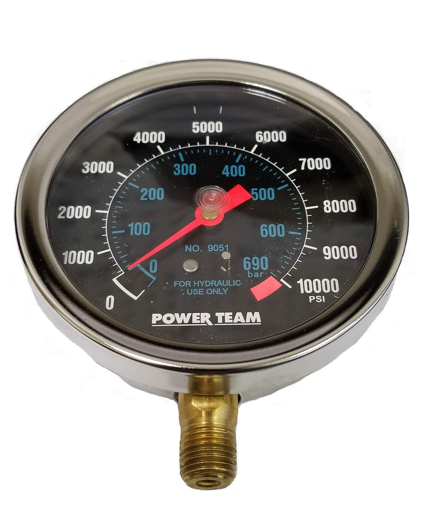 SPX Power Team 9051 Analog Gauge, front view