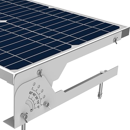 Miniatura 4 de SUNER POWE - Estantes ajustables para montaje en panel solar, soportes inclinables de montaje plegables para pared, techo, caravana y sistema solar