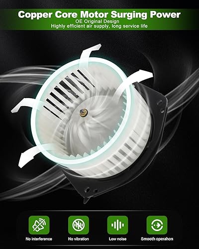 Vista 182 de SCITOO 700188 Reemplazo del motor del ventilador HVAC con jaula de ventilador para Toyota Tacoma 2005-2015, reemplazo OE - 87103-04043, 87103-04044