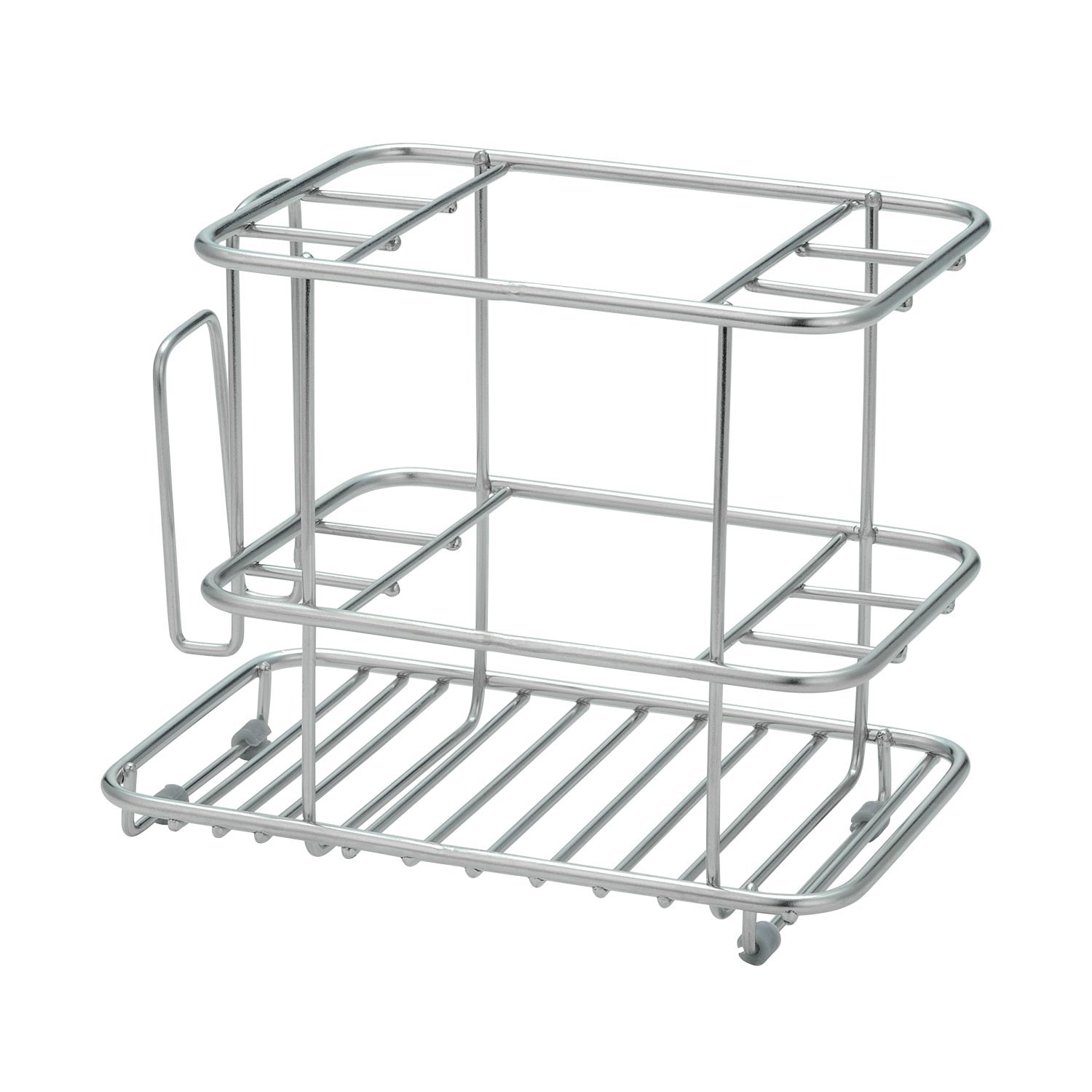 LEC Stainless Steel Toothbrush Stand, Standing Type (Toothbrush Holder)