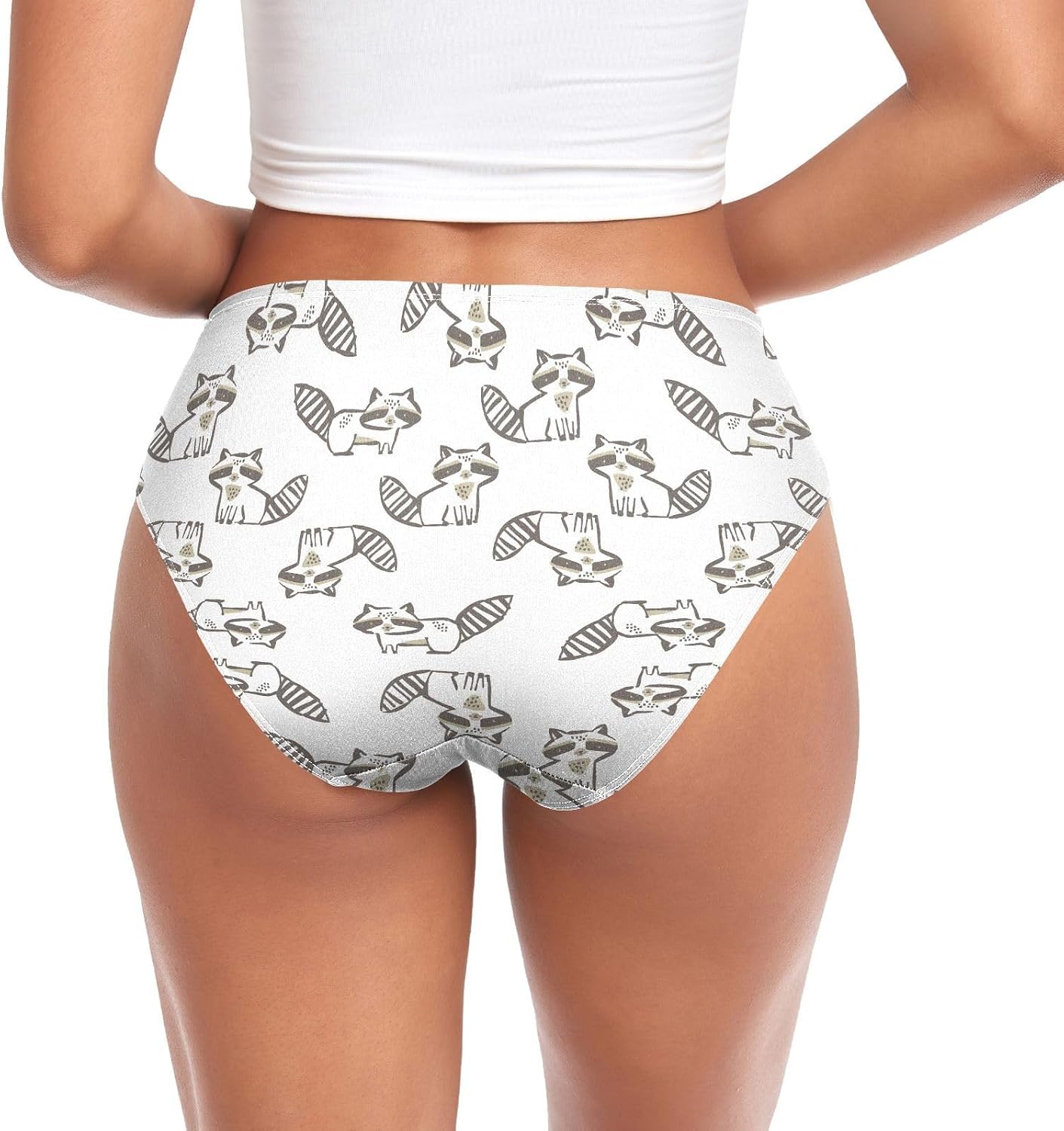 Women's Breathable Underwear Cute Pattern Bikini Panties Moisture Wicking
