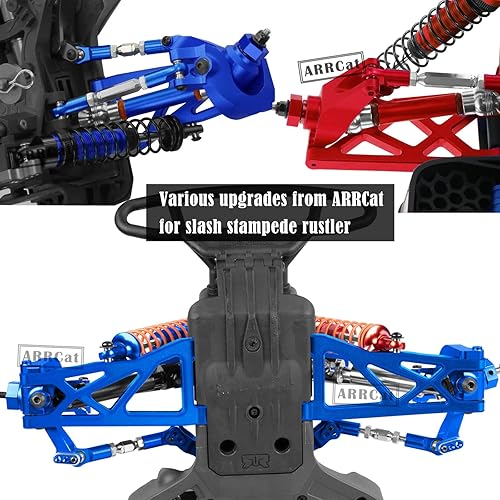 Miniatura 7 de 4 piezas de choques delanteros y traseros completos de aleación RC para 110 Senton Granite Big Rock Vorteks 3s Blx 4X4 Mega 550, para 110 Kraton