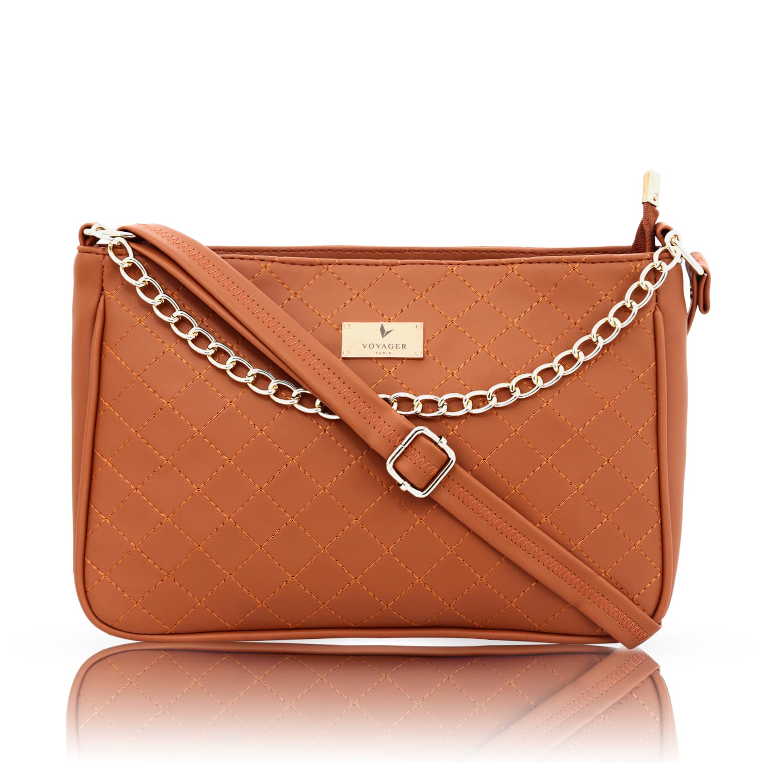 VOYAGER PARIS Juliette Sling Bag for Women | Embellished With Golden Chain | Perfect For Party, Travel & Daily Use (B0C7WD85Q6) Amazon Price History, Amazon Price Tracker
