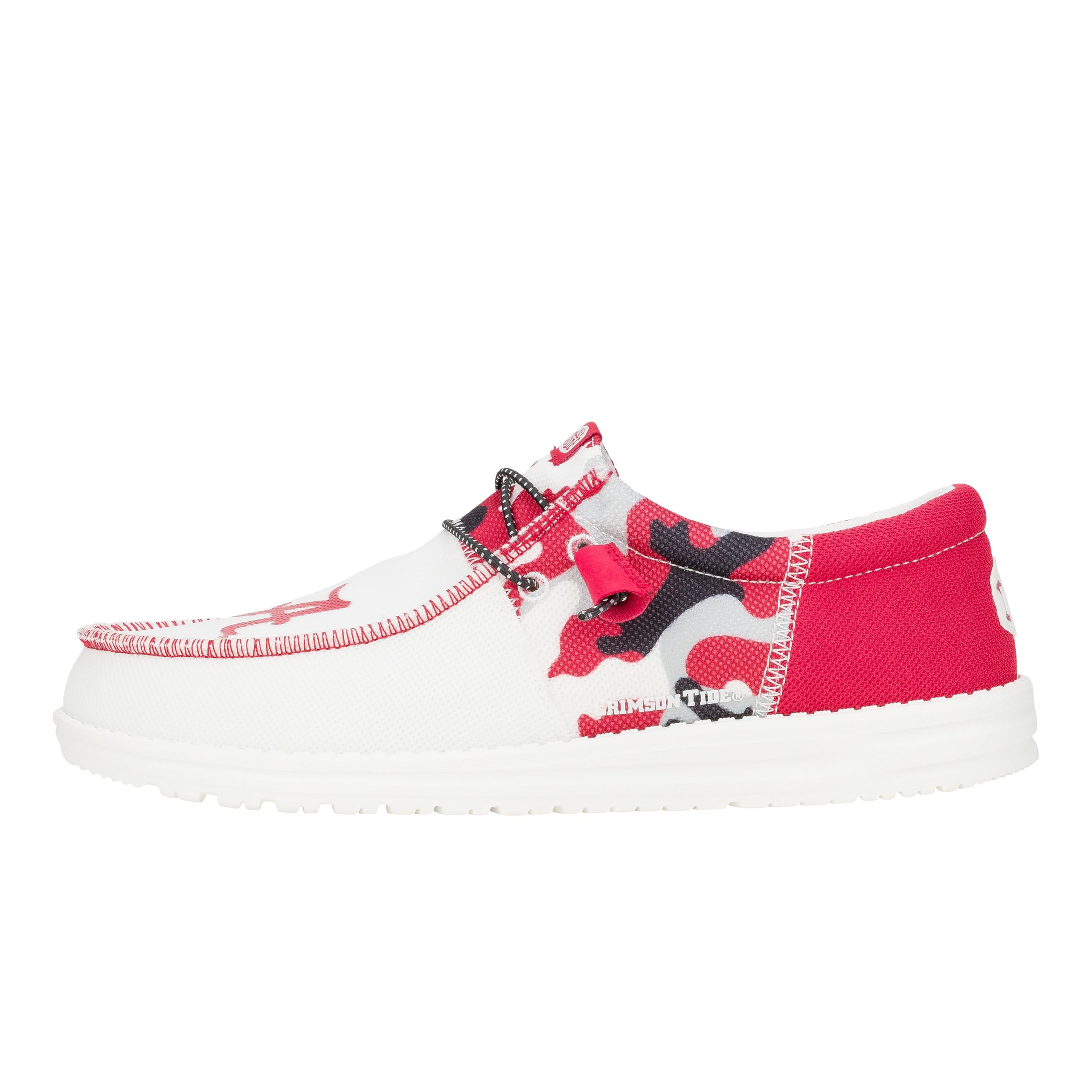 Hey Dude Wally Tri Alabama Cherry Red/Black Size M12, Men’s Shoes, Men's Slip-on Loafers, Comfortable & Light-Weight