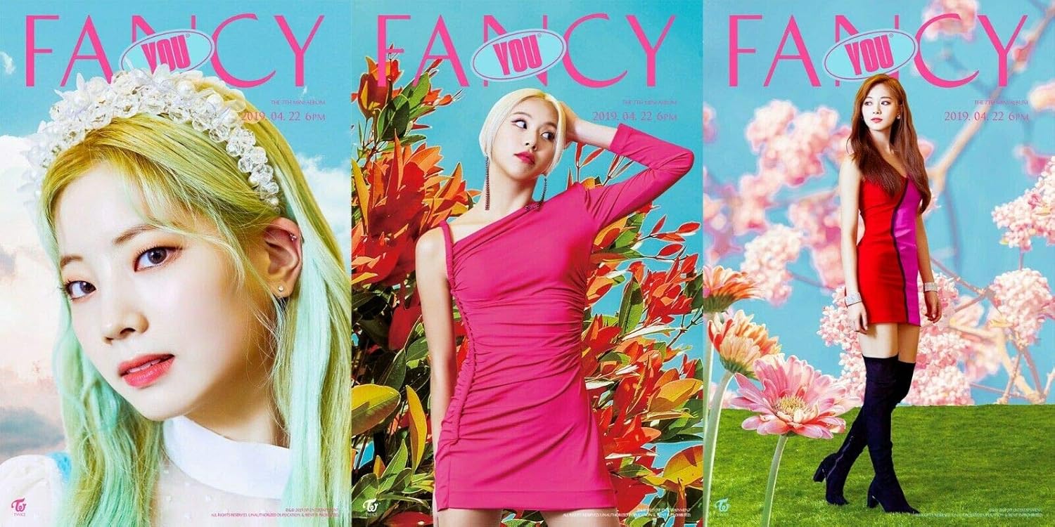 Twice Fancy You 7th Mini Album C Ver Cd Photobook 1p Fancy Lenticular 5p Photocard 1p Fancy Sticker Tracking K Pop Sealed Amazon Com Music