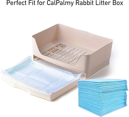 Vista 3 de CalPalmy Ultra Absorbency - Almohadillas de entrenamiento para inodoro de mascotas de 18 x 13 pulgadas, tecnología de bloqueo de humedad que