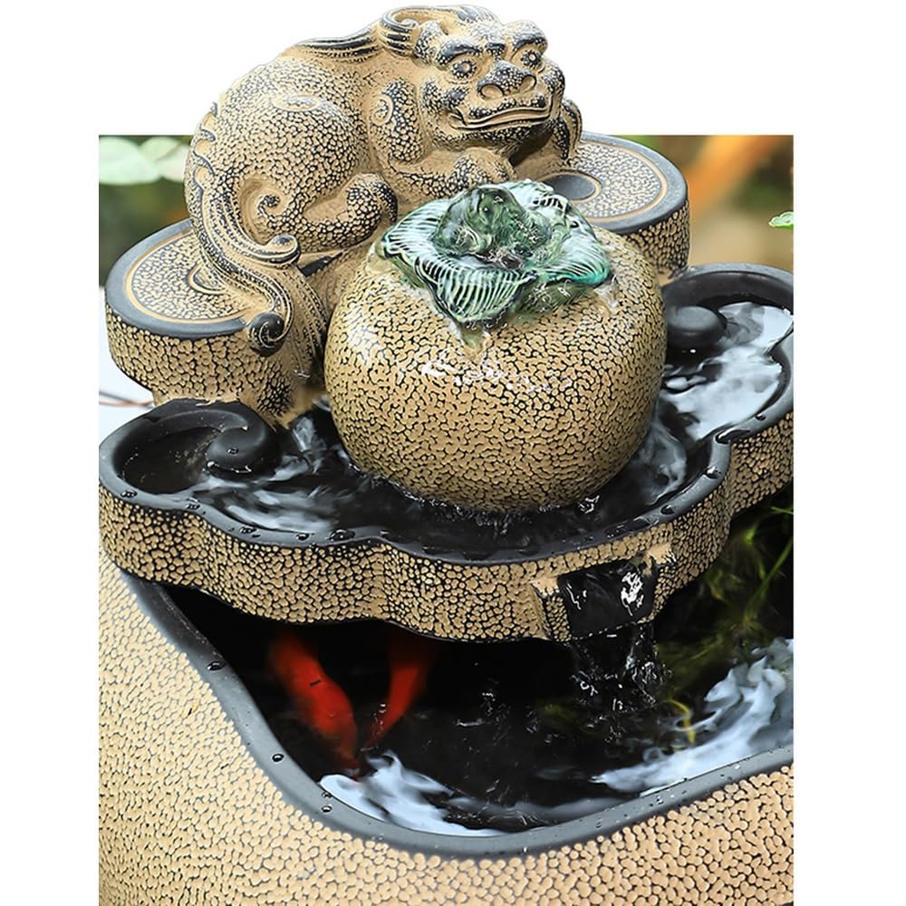 Cascada Interior Fuente de relajación sobremesa Estilo Chino con decoración Agua Corriente