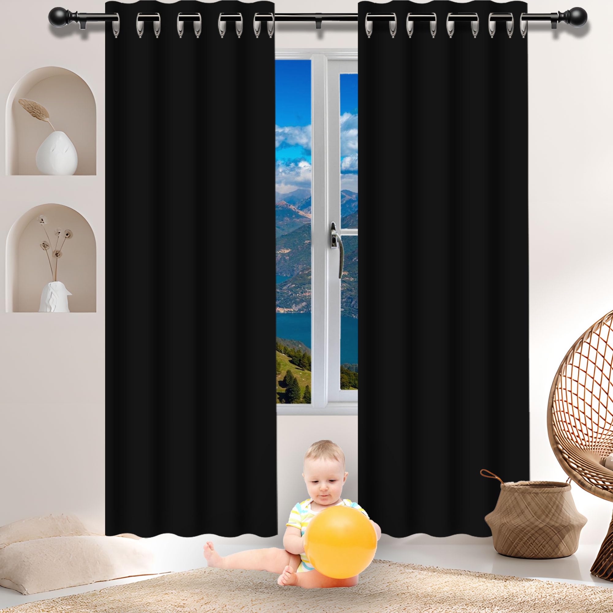 Rideau occultant de chambre 136x168 pour une ambiance cinéma à la maison
