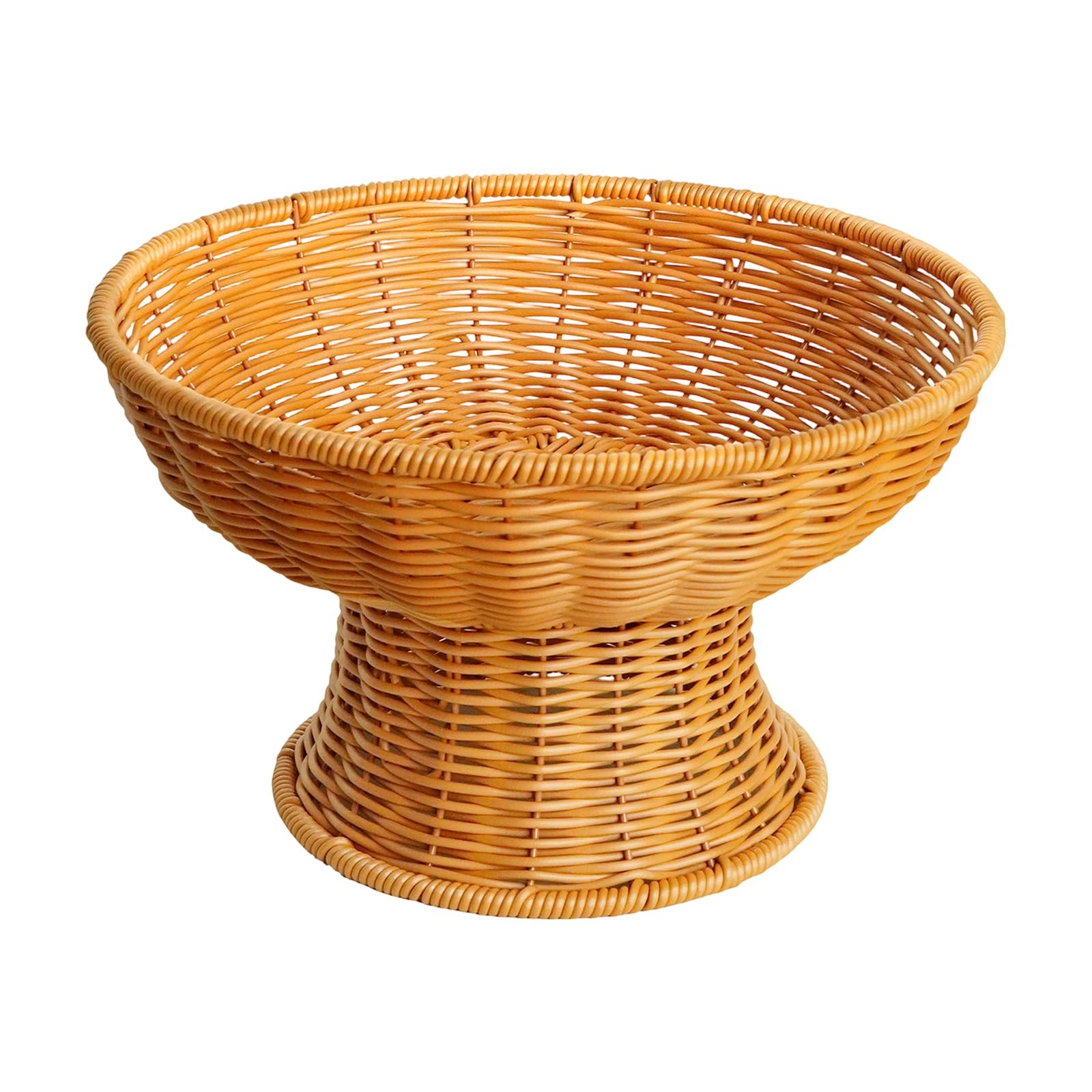 Sturdy Imitation Rattan Container Multipurpose Use in Kitchen Bathroom Offices Waterproof Fruit Container Multipurpose Storage Bin