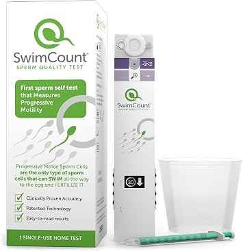SwimCount Male Fertility Test Measures Progressive Sperm Motility at Home | Lab-validated sperm quality screening, 95.8% sensitivity no app, no mailing, FSA/HSA eligible