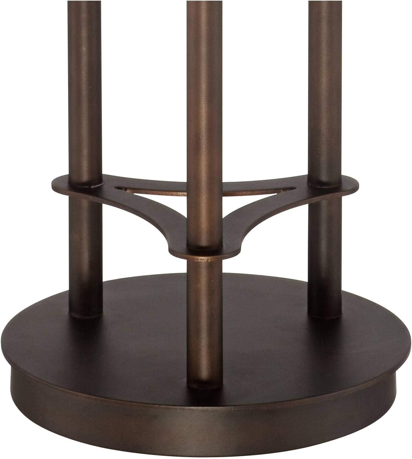 Franklin Iron Works Libby Modern Industrial Rustic Farmhouse Table Lamp 30" Tall Full Size Bronze Metal 3-Light LED Amber Seeded Cylinder Glass for Living Room Bedroom House Bedside Nightstand