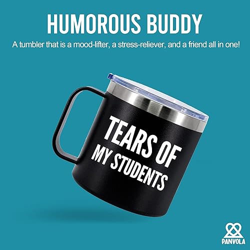 Miniatura 2 de Tears Of My Students - Taza térmica de 14 onzas con tapa de asa para profesores, regalos para profesores de estudiantes, para graduación, día de