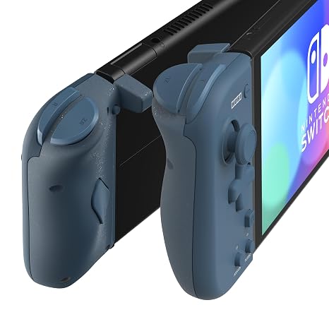 HORI Nintendo Switch Split Pad Compact (Midnight Blue) - Ergonomic Controller for Handheld Mode - Officially Licensed by Nintendo