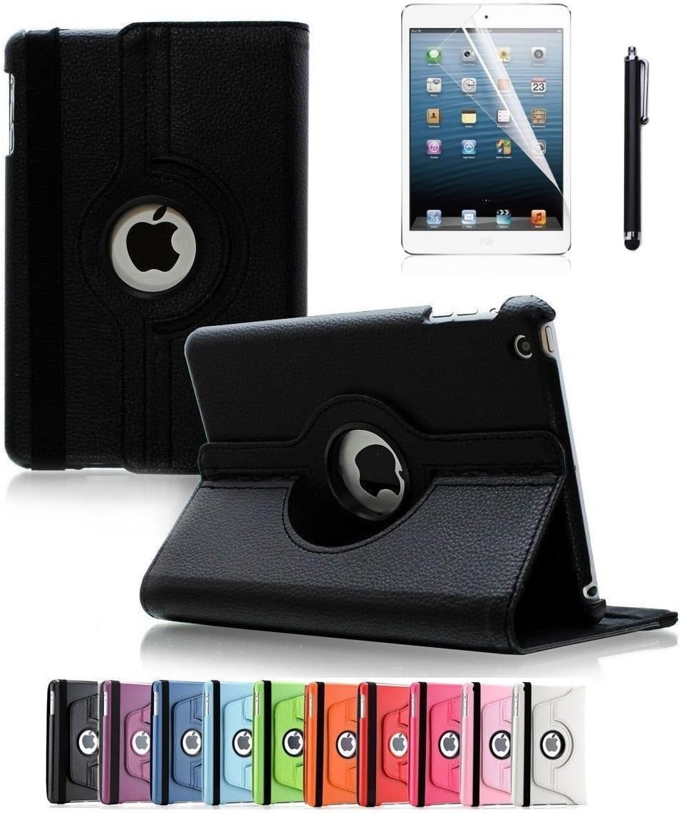 ShopNY Case - Apple iPad Air Case - 360 Degree Rotating Stand Case Cover with Auto Sleep / Wake Feature for iPad Air / iPad 5 (5th Generation) (Black)