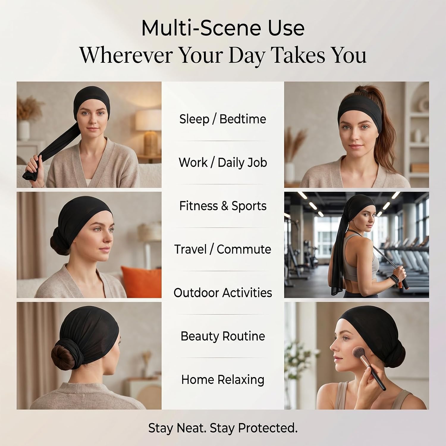 Extra Long Hair Weave Sleeve for Locs, Dreadlocks & Twists - Breathable Loc Sleeve for Braids, Extra Long Hairsleeve, Stretchy Hair & Wig Cap, Black