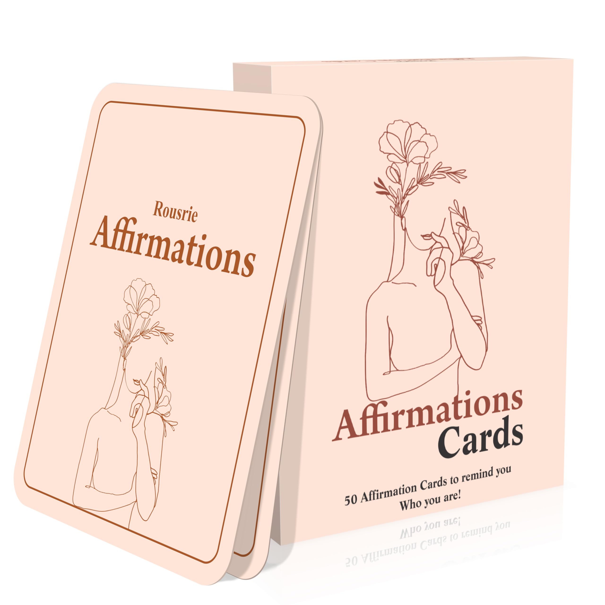 True Flair Positive Affirmations Cards for Women Daily Affirmation for Self Care and Meditation, Unique Gift For Men and Women (To Remind Who You Are)