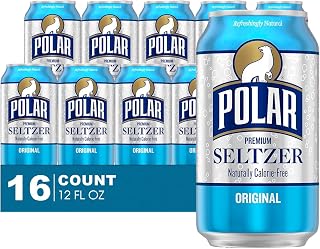 Polar Seltzer 16 Pack of Original Premium Sparkling Water 12 fl oz Can