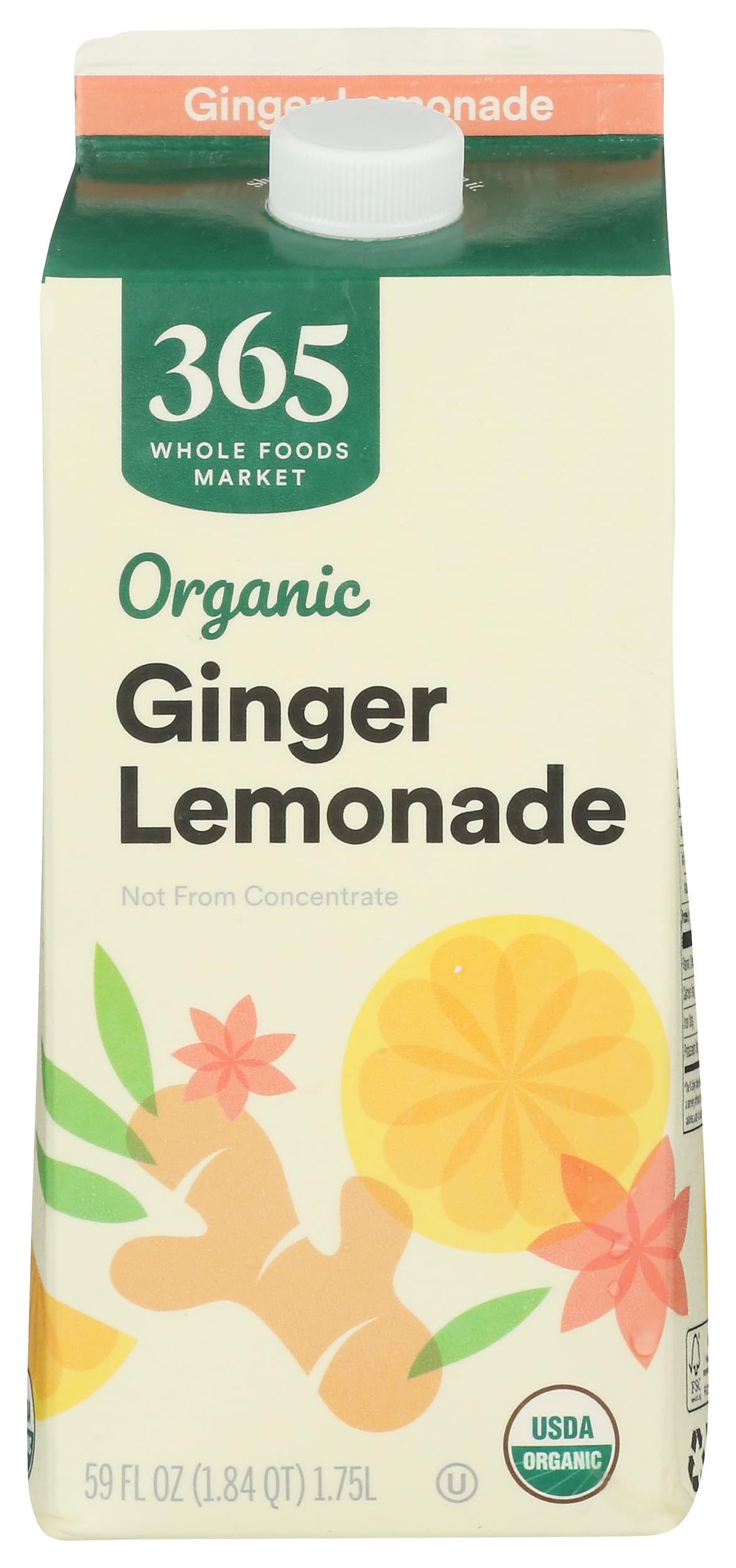 365 by Whole Foods Market Organic Ginger Lemonade, 59 FZ | Grocery