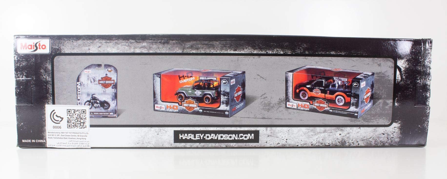 Maisto Harley Davidson 18_Wheel Custom HAULERS - Intricately Detailed Replica Collectible Model Toy - 1:64 Scale, Black - Image 4