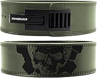 MANUEKLEAR Lever Lifting Belt for Men & Women - 10mm Thick Adjustable Heavy Duty Buckle, Pro Weightlifting Support