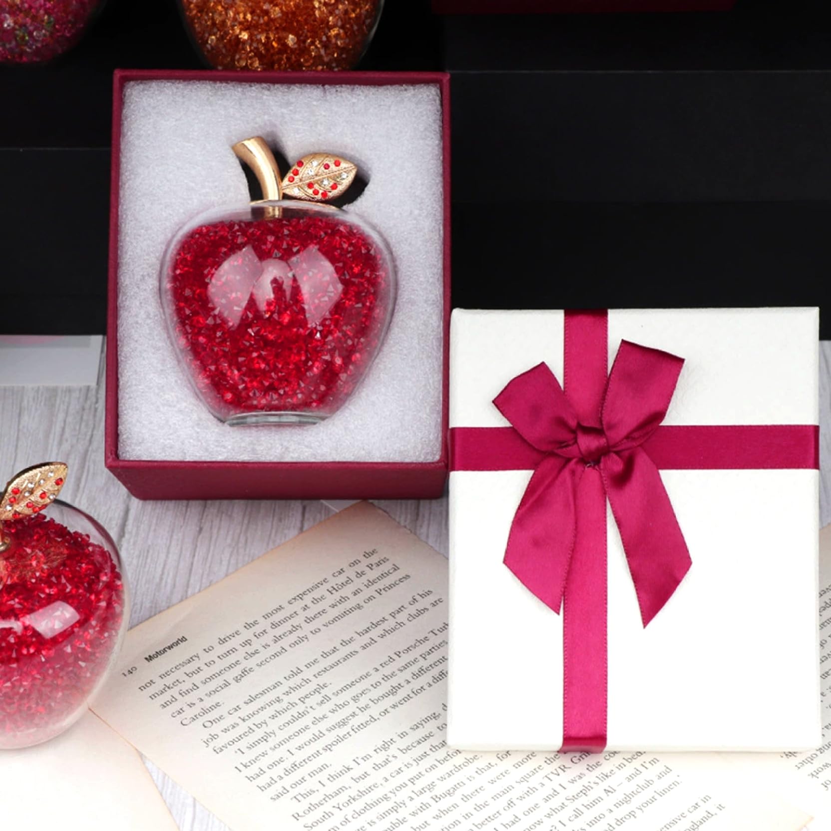 Fruits En Verre, Fruits Artificiels En Verre En Forme De Pomme