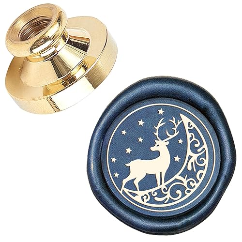 Miniatura 8 de CRASPIRE Sello de cera con patrón de bloqueo de corazón, sello de cobre, 1.181 in, cabeza de sello de latón extraíble retro con mango de madera para