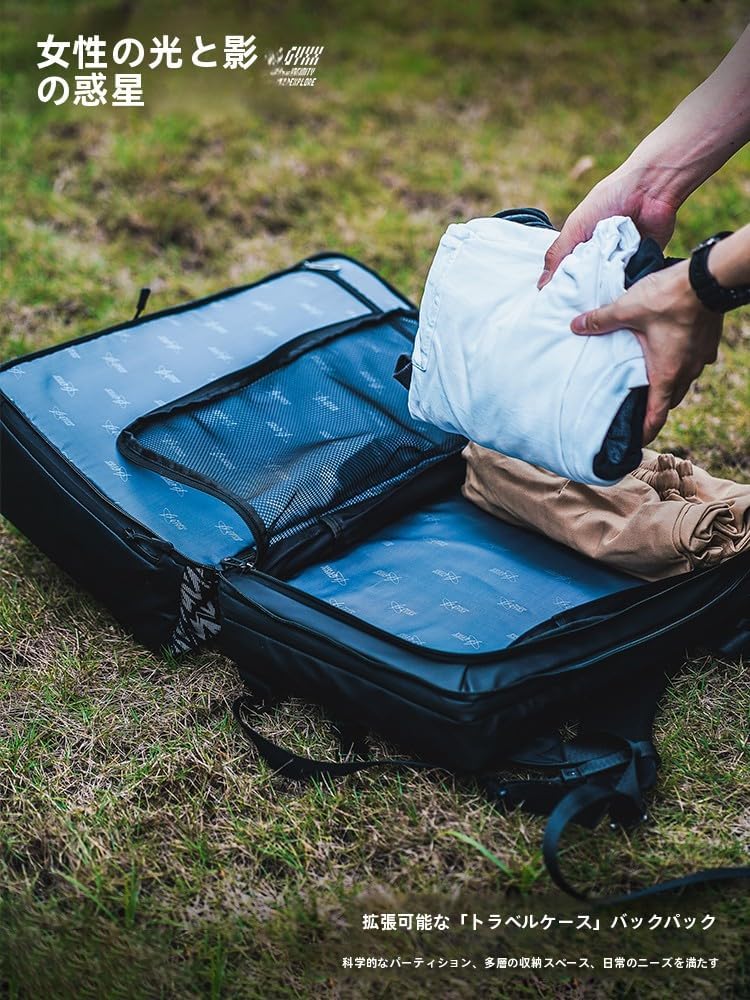 [光影行星 GY] GYXX ゼウス拡張版 リュックサック 男性用 大容量 対応 旅行 通学 通勤 ノートパソコン ブックバッグ フ