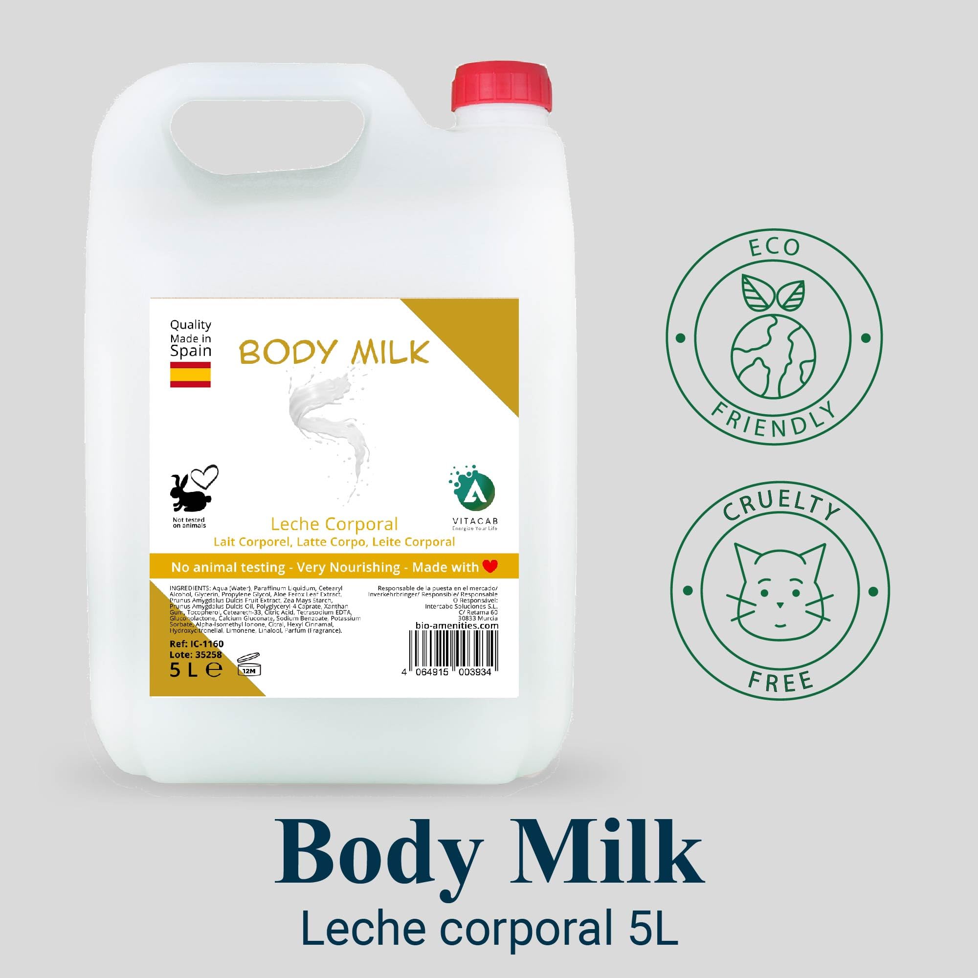 Body Milk Feuchtigkeitscreme - 2er-Pack à 5 L - pH-neutrale Körperlotion zur täglichen Pflege, zieht schnell ein, spendet langanhaltende Feuchtigkeit & sorgt für geschmeidige Haut