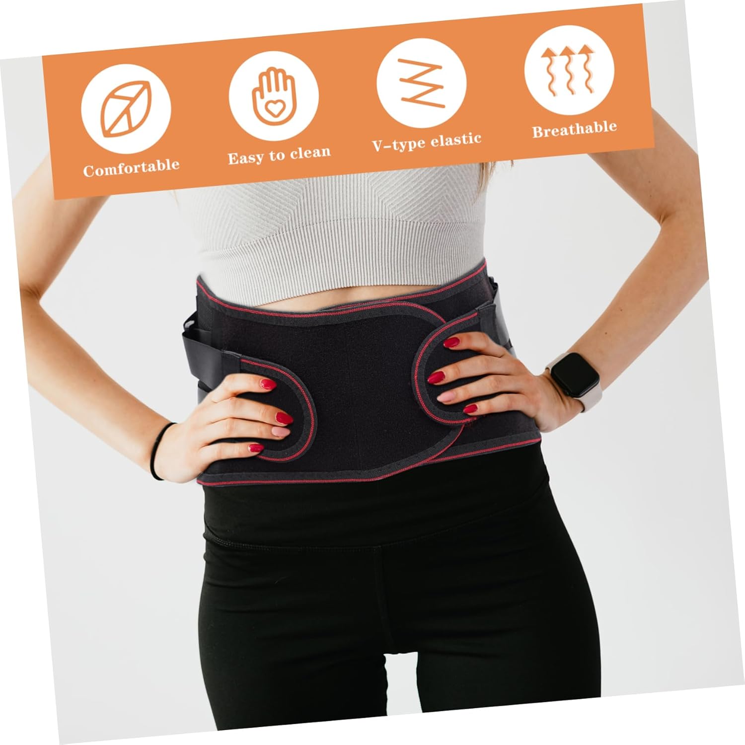 Men Women Back Brace Lumbar Support Belt Steel Fitness Sports Waist Training Belt