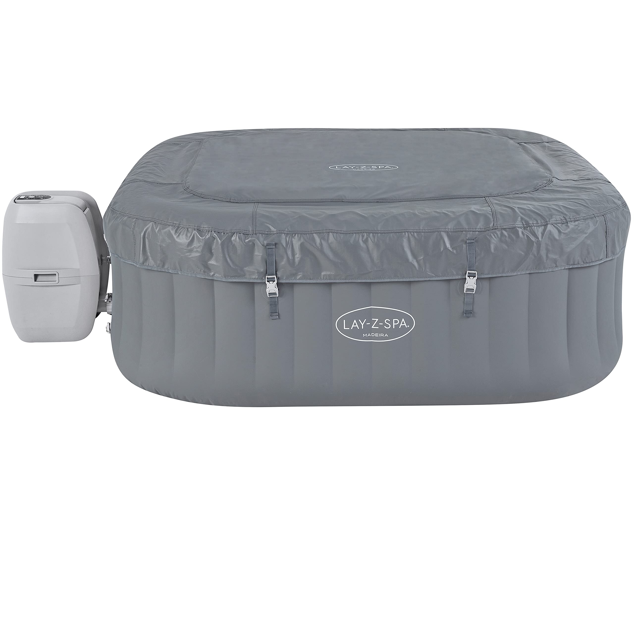 Bestway Jacuzzi LAY-Z-SPA Madeira AirJet 180 x 180 x 66 cm, prostokątne, szare